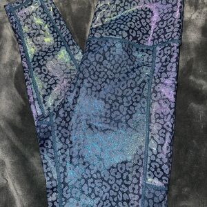 Iridescent Leopard Print Leggings